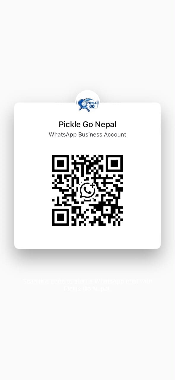 PickleGo Nepal WhatsApp QR code — scan to chat